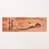 Custom Meditation Art Mindfulness Zen Pink Yogamatte (Vorderseite (Horizontal))