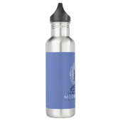 Custom Meditation Instructor Lotus Mandala Blue Edelstahlflasche (Links)