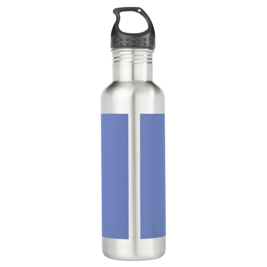 Custom Meditation Instructor Lotus Mandala Blue Edelstahlflasche (Rückseite)