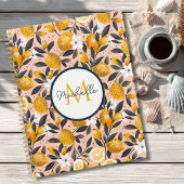 Custom Mediterranean Lemon Pattern Planner Planer