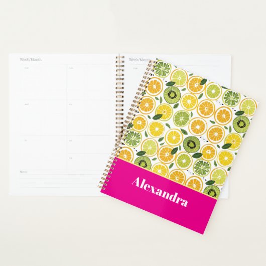Custom Mediterranean Lemon Pattern Planner Planer (Anzeige)