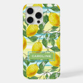 Custom Mediterranean Summer Lemon Fruchtmuster iPhone Hülle (Rückseite)