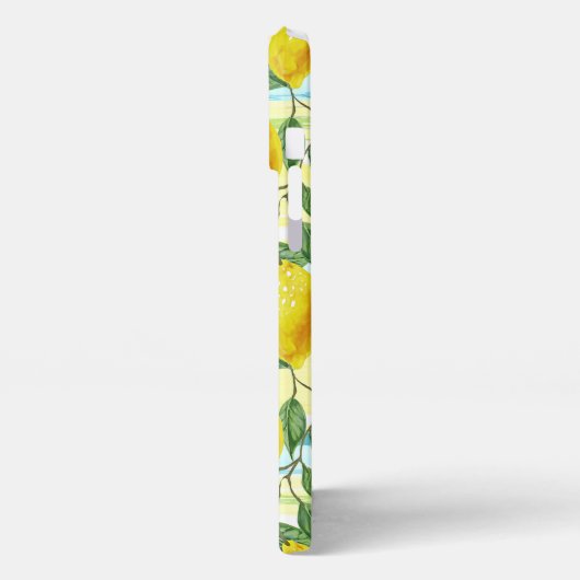 Custom Mediterranean Summer Lemon Fruchtmuster iPhone Hülle (Linke Seite)