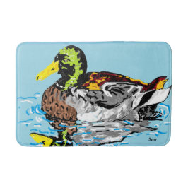 Custom Medium Bath Mat/Duck im Teich Badematte