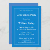 Custom Medium Blue Einladung (Vorne/Hinten)