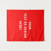 Custom Medium Tapestry - Red & Personalisiert Wandteppich (Vorderseite (Horizontal))