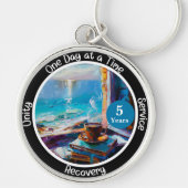 Custom Meilenstein in Erholung Geschenk - Ocean Vi Schlüsselanhänger (Vorne)