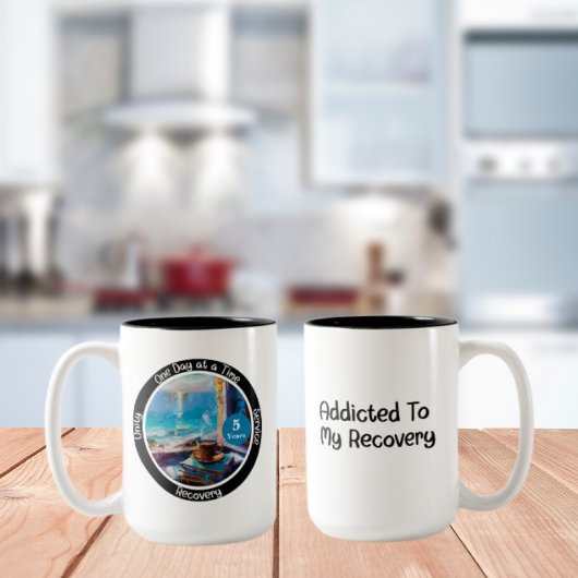 Custom Meilenstein in Erholung Geschenk - Ocean Vi Zweifarbige Tasse