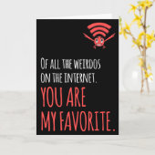 CUSTOM Mein Liebling Weido im Internet Funny Ca Karte (Gelbe Blume)