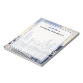 Custom Melbourne Australia Watercolor Art Notizblock (Rotiert)