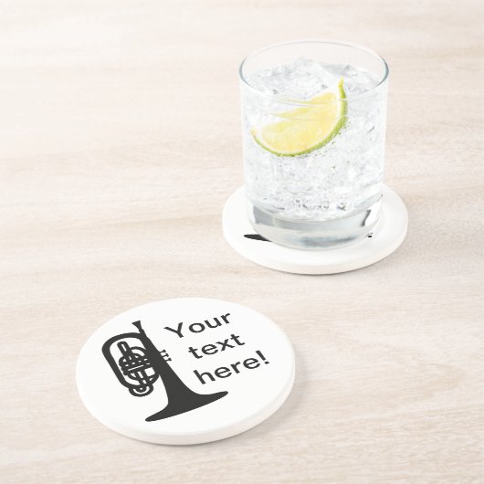 Custom Mellophone Getränkeuntersetzer (Seite)