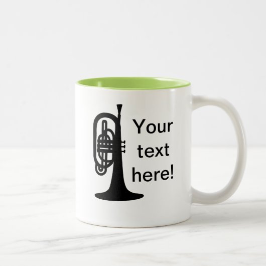 Custom Mellophone Zweifarbige Tasse (Rechts)