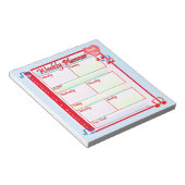 Custom Melody Weekekly Planner Notepad Notizblock (angewinkelt)