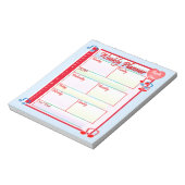 Custom Melody Weekekly Planner Notepad Notizblock (Rotiert)