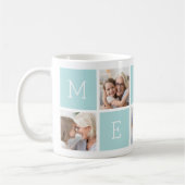 Custom Mema Großmutter 5 Foto Collage Kaffeetasse (Links)
