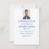 Custom Memorandum Service Hockey Player Sport Einladung (Rückseite)