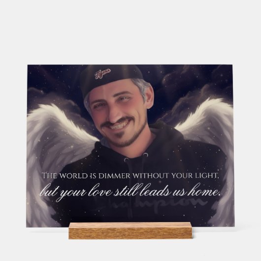 Custom Memorial Acrylschild (Vorderseite)