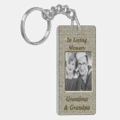 Custom Memorial Anique Gold Look Schlüsselanhänger (Vorderseite links)