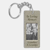 Custom Memorial Antiquity Gold Look Schlüsselanhänger (Vorderseite links)