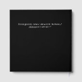 Custom Memorial Forget Me Not Stain Glass Funeral Gästebuch (Rückseite)