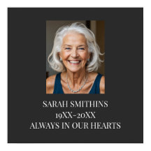 custom Memorial funeral memory