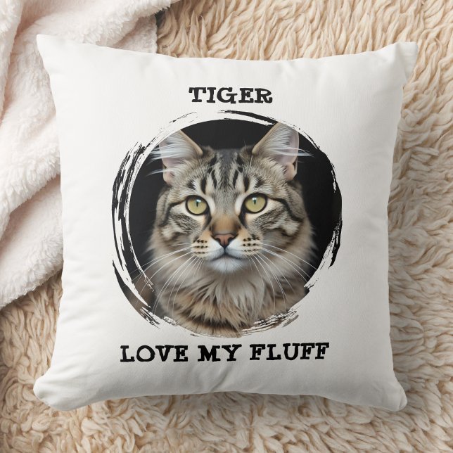Custom Memorial Pet Pillow Love My Fluff Cat Gift Kissen (Von Creator hochgeladen)