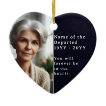 Custom Memorial Photo Psalm 23 Bible Remembrance