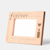 Custom Memorial Remembrance Candle with Hearts  Geätzte Rahmen (Links)