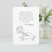 Custom Memorial Thank You Card Dankeskarte (Stehend Vorderseite)
