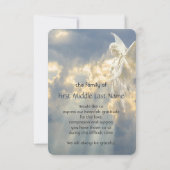 Custom Memorial Vielen Dank Einladung (Rückseite)