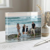 Custom Memory Acrylic Photo Block Display