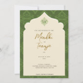 Custom Mendhi Invitation | Henna Night Einladung (Vorderseite)