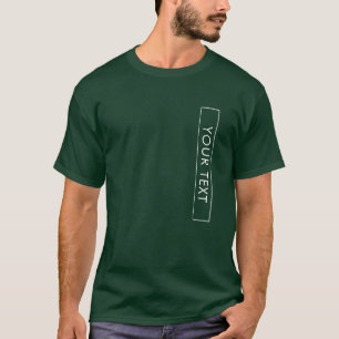 Custom Mens Basic T Shirt Trendy Deep Forest Green