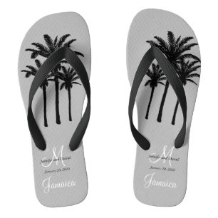 Custom Mens Beach Wedding Flip Flops Badesandalen