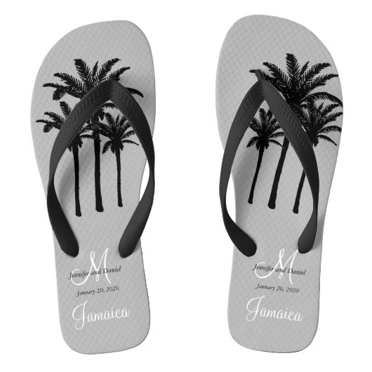 Custom Mens Beach Wedding Flip Flops Badesandalen (Fußbett)