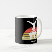 Custom Mens Gymnastik Pommel Horse Gymnastik Kaffeetasse (VorderseiteRechts)