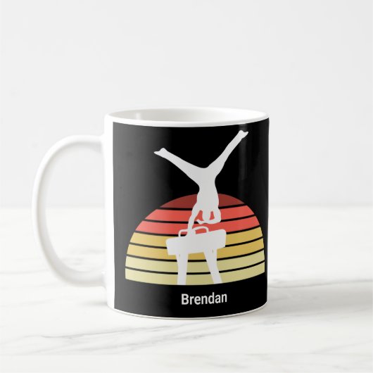 Custom Mens Gymnastik Pommel Horse Gymnastik Kaffeetasse (Links)