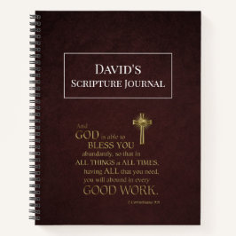 Custom Men's Scripture Journal Notizblock