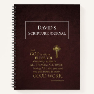 Custom Men's Scripture Journal Notizblock