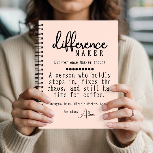 Custom Mentor Apprecision Journal, Boss Geschenk Notizblock