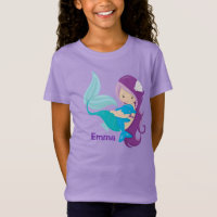 Custom Mermaid Girl Niedlich Kindergeburtstag