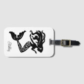 Custom Mermaid Luggage Tag Gepäckanhänger (Vorderseite (Horizontal))