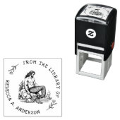 Custom Merman on Rock mit Chain Buchzeichen Briefm Permastempel (Beispiel)