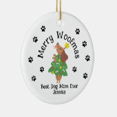 Custom Meroofmas Ornament - Hunde Mama & Vater Ges (Rechts)