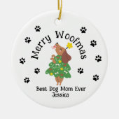 Custom Meroofmas Ornament - Hunde Mama & Vater Ges (Vorne)