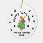 Custom Meroofmas Ornament - Hunde Mama & Vater Ges (Links)