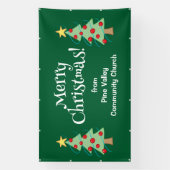 Custom Merry Christmas Church Banner (Vertikal)