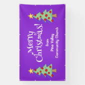 Custom Merry Christmas Church Banner (Vertikal)