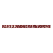 Custom Merry Christmas Elegant White Maroon
