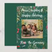 CUSTOM MERRY CHRISTMAS GREETING CARD EINLADUNG (Vorne/Hinten)